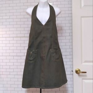 Green Jean Apron